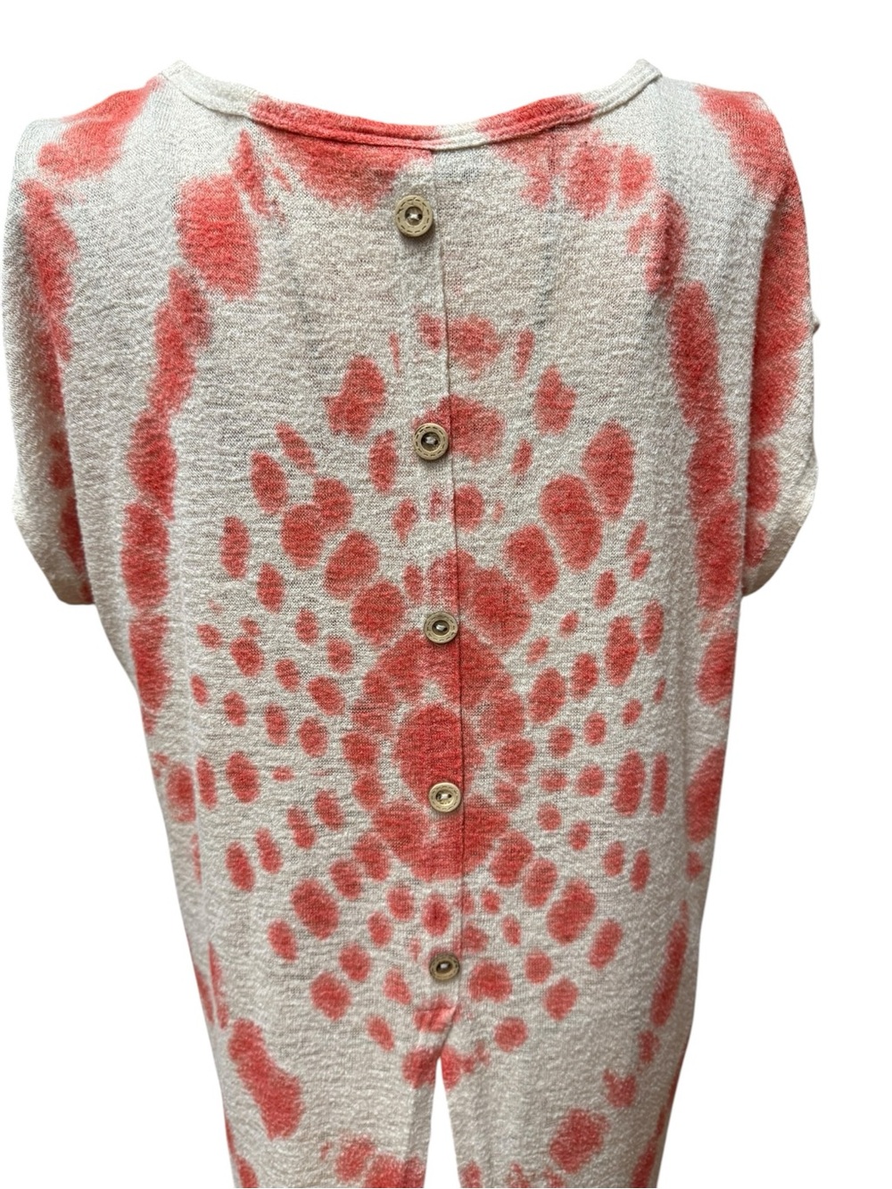 Cirana Coral Tie-Dye Short Sleeve Top Small - Picture 7 of 9